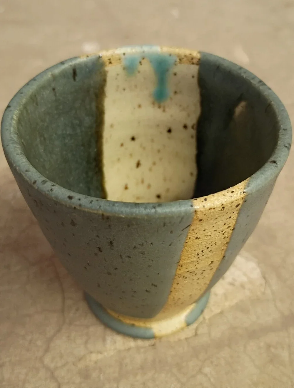 Small Handmade Ceramic Wine Or Whiskey Cup